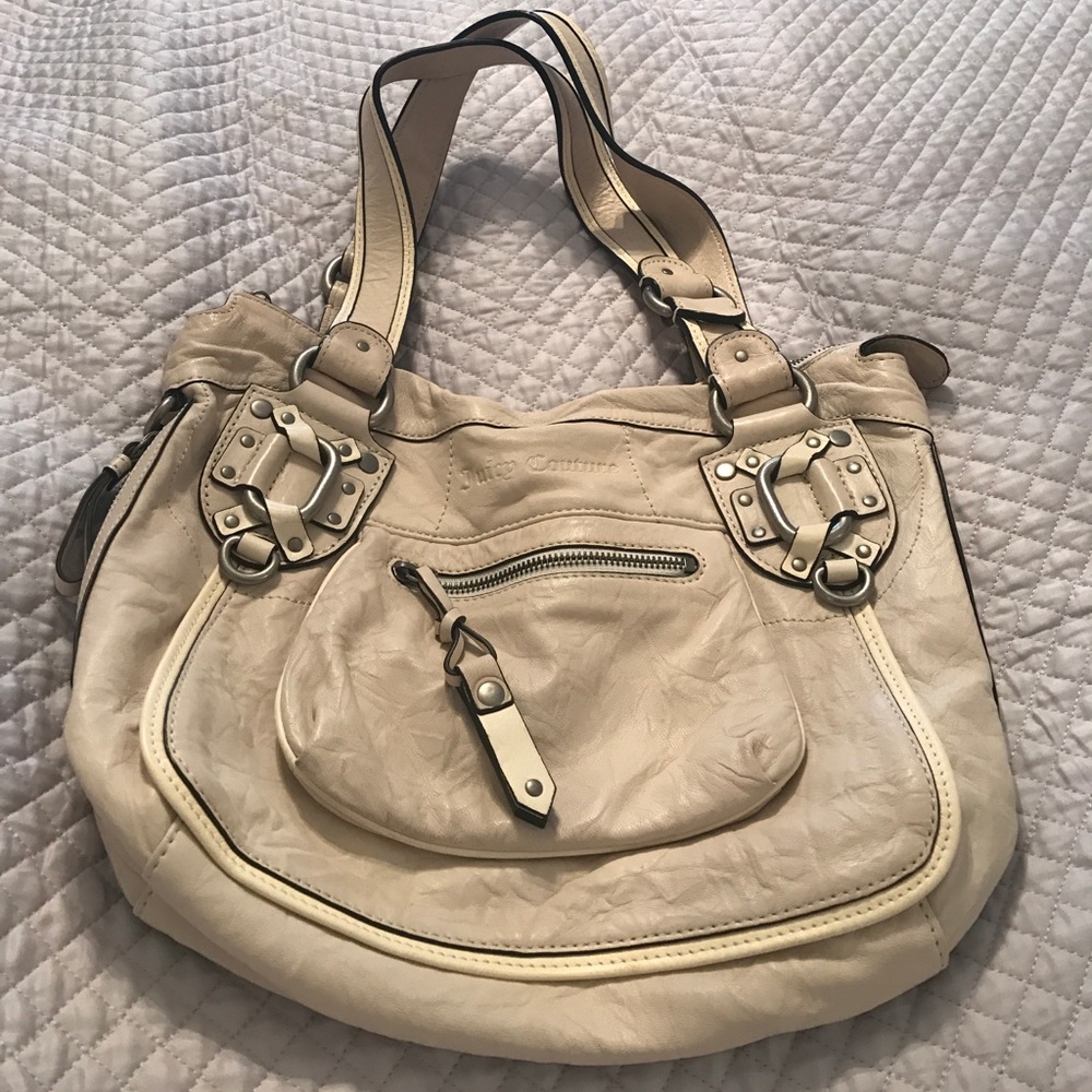 Juicy Couture White Leather Bag